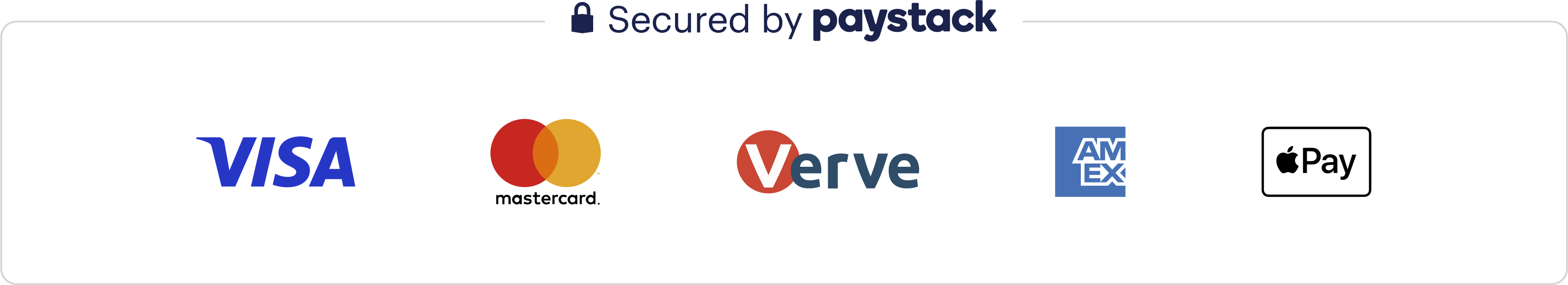 Paystack secured badge